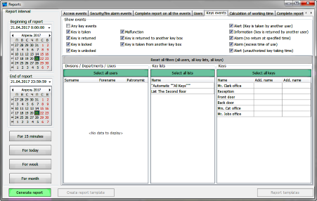 KeyGuard key management system faq reports